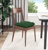 VidaXL Zitkussens 4 pcs Donkergroen 45 x 45 cm Katoen Stof