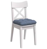 VidaXL Zitkussens 4 pcs Blauw 45 x 45 cm Katoen Stof