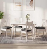 VidaXL Zitkussens 4 pcs Lichtgrijs 45 x 45 cm Katoen Stof