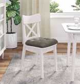 VidaXL Zitkussens 4 pcs Lichtgrijs 45 x 45 cm Katoen Stof