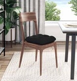 VidaXL Zitkussens 4 pcs Zwart 45 x 45 cm Microvezel Stof