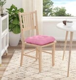 VidaXL Zitkussens 4 pcs Roze 45 x 45 x 12 cm Stof