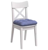 VidaXL Zitkussens 4 pcs Jeans Blauw 45 x 45 x 12 cm Stof