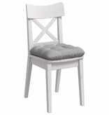 VidaXL Zitkussens 4 pcs Wolkengrijs 45 x 45 x 12 cm Stof