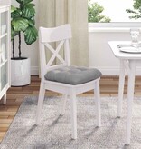 VidaXL Zitkussens 4 pcs Wolkengrijs 45 x 45 x 12 cm Stof