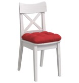 VidaXL Zitkussens 4 pcs Rood 45 x 45 x 12 cm Stof