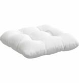 VidaXL Zitkussens 4 pcs Wit 45 x 45 x 12 cm Stof