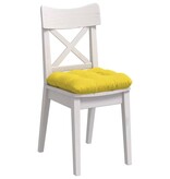 VidaXL Zitkussens 4 pcs Lichtgeel 45 x 45 x 12 cm Stof