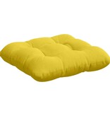 VidaXL Zitkussens 4 pcs Lichtgeel 45 x 45 x 12 cm Stof