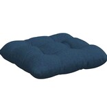 VidaXL Zitkussens 4 pcs Blauw 45 x 45 x 12 cm Stof