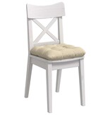 VidaXL Zitkussens 4 pcs Crème 45 x 45 x 12 cm Stof