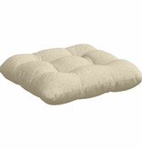 VidaXL Zitkussens 4 pcs Crème 45 x 45 x 12 cm Stof