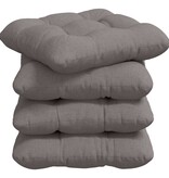 VidaXL Zitkussens 4 pcs Taupe 45 x 45 x 12 cm Stof