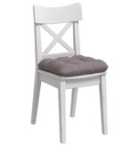 VidaXL Zitkussens 4 pcs Taupe 45 x 45 x 12 cm Stof