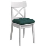 VidaXL Zitkussens 4 pcs Donkergroen 45 x 45 x 12 cm Stof