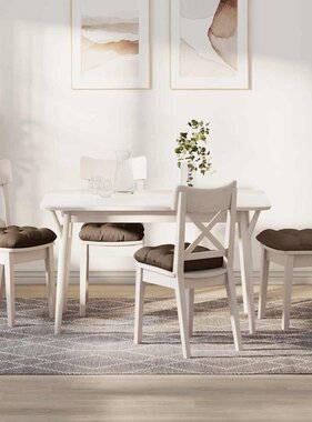 VidaXL Zitkussens 4 pcs Bruin 45 x 45 x 12 cm Stof