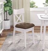 VidaXL Zitkussens 4 pcs Bruin 45 x 45 x 12 cm Stof