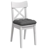 VidaXL Zitkussens 4 pcs Donkergrijs 45 x 45 x 12 cm Stof