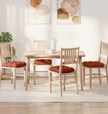 VidaXL Zitkussens 4 pcs Rood-oranje 40 x 40 cm Katoen Stof