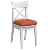 VidaXL Zitkussens 4 pcs Rood-oranje 40 x 40 cm Katoen Stof