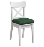 VidaXL Zitkussens 4 pcs Donkergroen 40 x 40 cm Katoen Stof