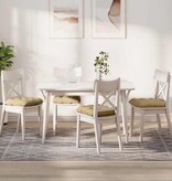 VidaXL Zitkussens 4 pcs Grijs groen 40 x 40 cm Katoen Stof