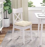 VidaXL Zitkussens 4 pcs Crème 40 x 40 cm Katoen Stof