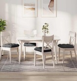 VidaXL Zitkussens 4 pcs Donkergrijs 40 x 40 cm Katoen Stof