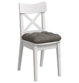 VidaXL Zitkussens 4 pcs Lichtgrijs 40 x 40 cm Katoen Stof