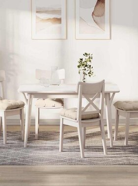 VidaXL Zitkussens 4 pcs Beige 40 x 40 cm Microvezel Stof