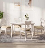 VidaXL Zitkussens 4 pcs Crème 40 x 40 cm Microvezel Stof