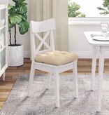 VidaXL Zitkussens 4 pcs Crème 40 x 40 cm Microvezel Stof