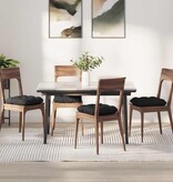 VidaXL Zitkussens 4 pcs Zwart 40 x 40 cm Microvezel Stof