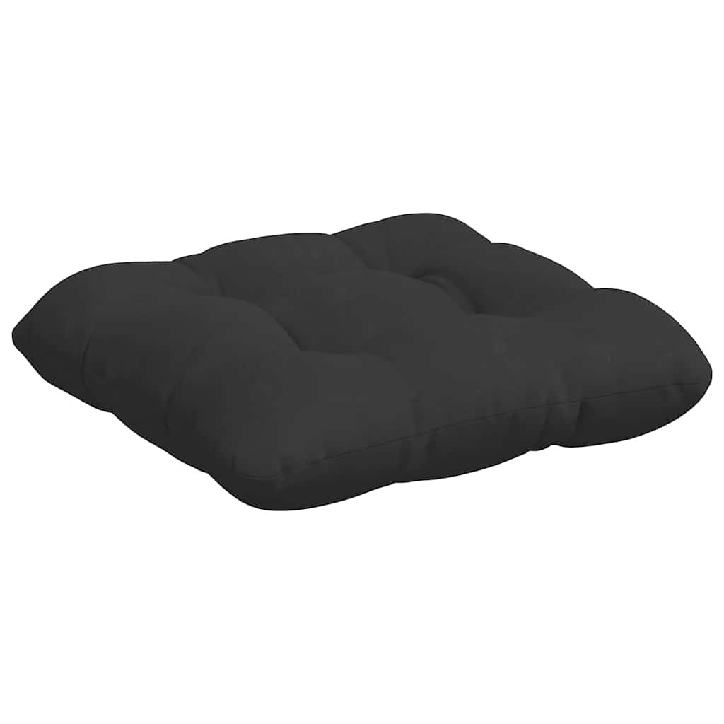 VidaXL Zitkussens 4 pcs Zwart 40 x 40 cm Microvezel Stof