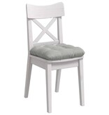 VidaXL Zitkussens 4 pcs Lichtgrijs 40 x 40 cm Microvezel Stof