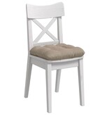 VidaXL Zitkussens 4 pcs Taupe 40 x 40 cm Microvezel Stof