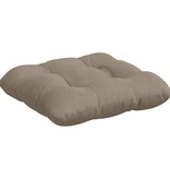 VidaXL Zitkussens 4 pcs Taupe 40 x 40 cm Microvezel Stof