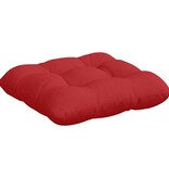 VidaXL Zitkussens 4 pcs Rood 40 x 40 x 12 cm Stof
