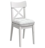 VidaXL Zitkussens 4 pcs Wit 40 x 40 x 12 cm Stof