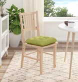 VidaXL Zitkussens 4 pcs Lichtgroen 40 x 40 x 12 cm Stof