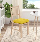 VidaXL Zitkussens 4 pcs Lichtgeel 40 x 40 x 12 cm Stof