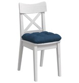 VidaXL Zitkussens 4 pcs Blauw 40 x 40 x 12 cm Stof