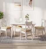 VidaXL Zitkussens 4 pcs Crème 40 x 40 x 12 cm Stof