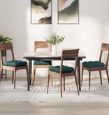 VidaXL Zitkussens 4 pcs Donkergroen 40 x 40 x 12 cm Stof