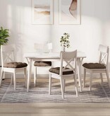 VidaXL Zitkussens 4 pcs Bruin 40 x 40 x 12 cm Stof