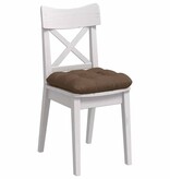 VidaXL Zitkussens 4 pcs Bruin 40 x 40 x 12 cm Stof