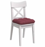 VidaXL Zitkussens 4 pcs Wijnrood 40 x 40 x 12 cm Stof