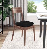 VidaXL Zitkussens 4 pcs Zwart 40 x 40 x 12 cm Stof