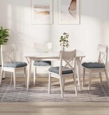 VidaXL Zitkussens 4 pcs Lichtgrijs 40 x 40 x 12 cm Stof