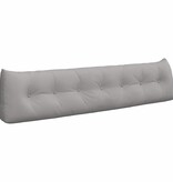 VidaXL Rugkussen Wolkengrijs 200 x 24 x 50 cm Stof